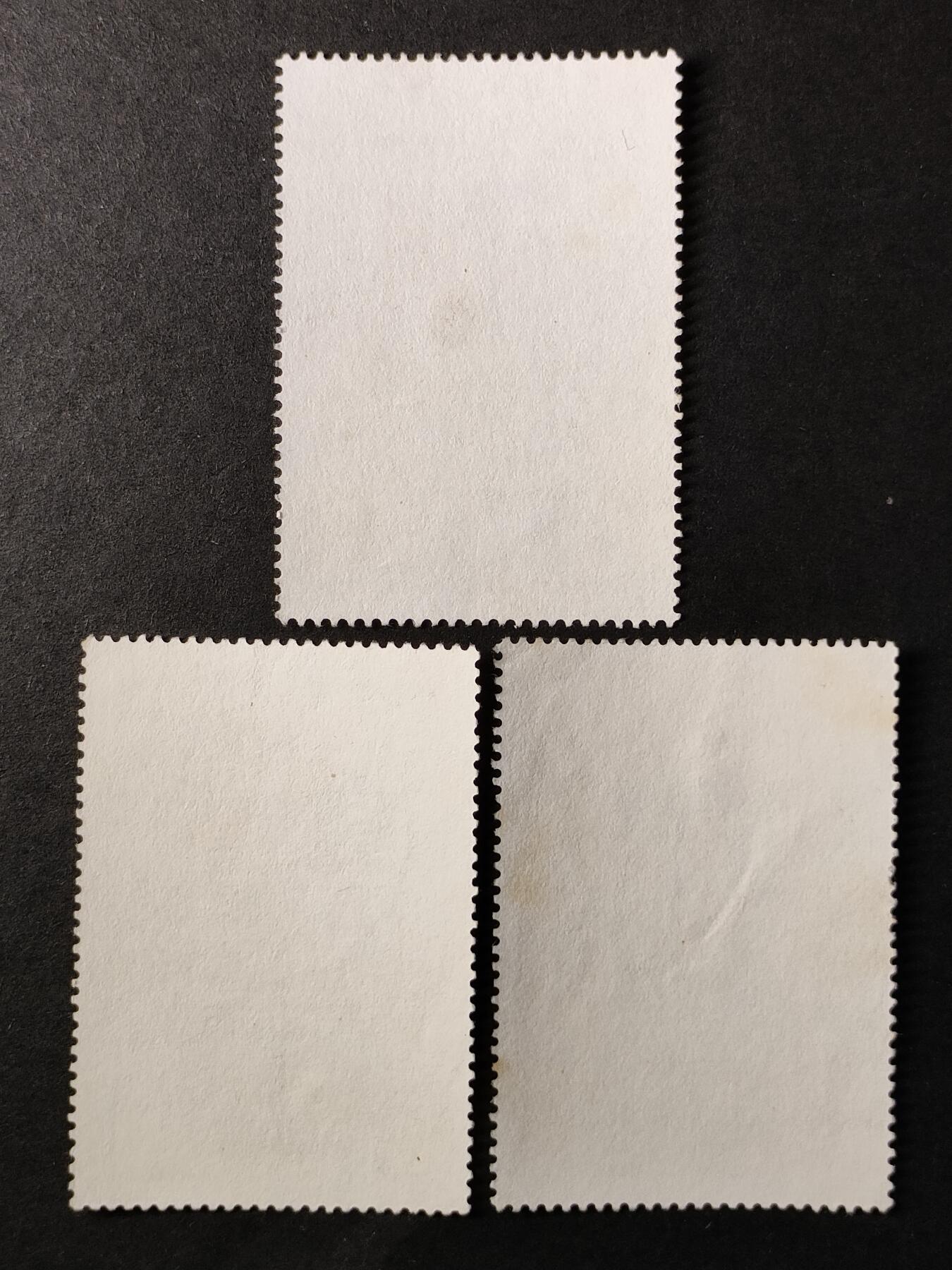 嘉禾收藏    【第362期】            无佣金、可寄存、满30元包邮 纪166，1978年中国邮票发行百年纪念邮票票中票3全