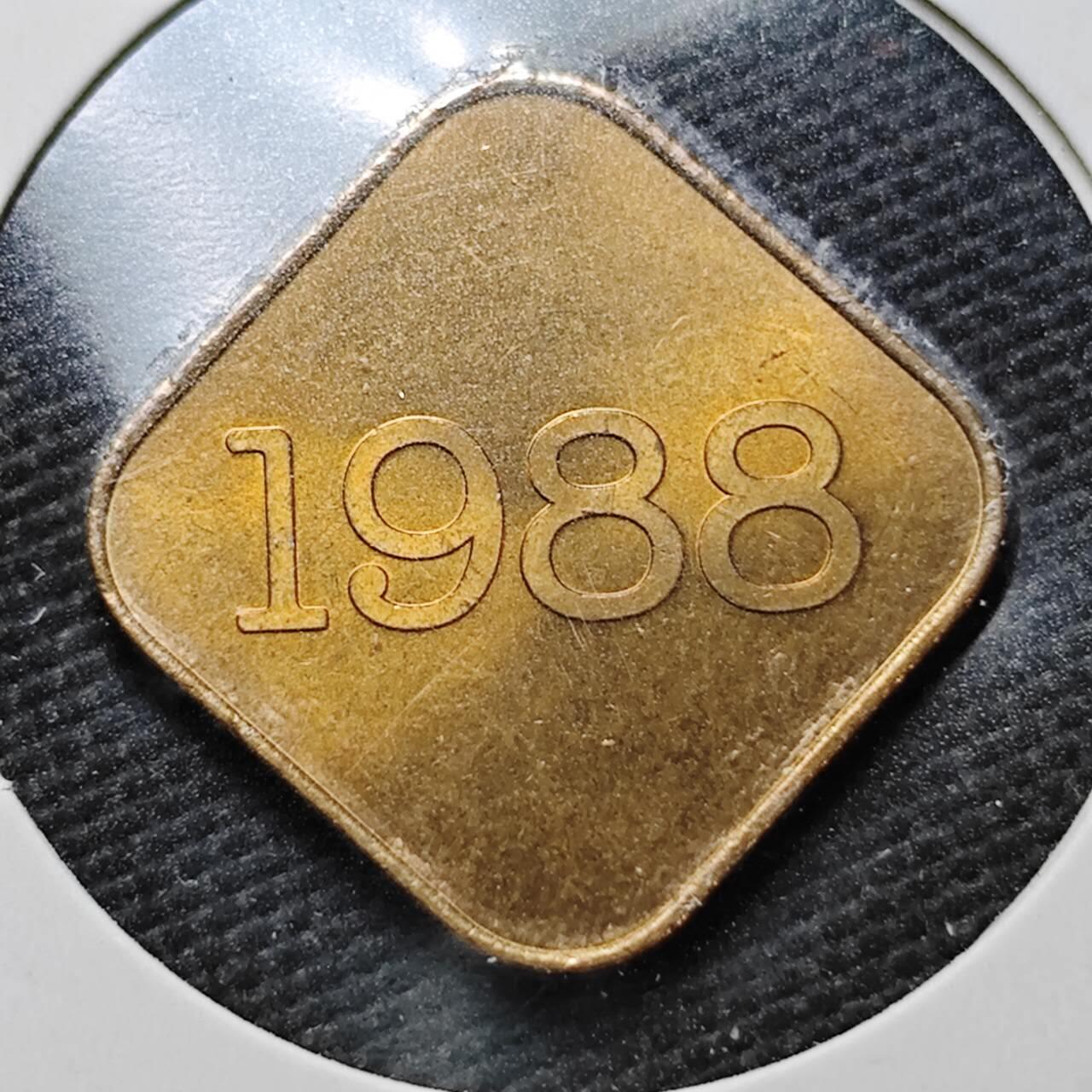 KK钱币收藏小铺  第358场  2月预留时间 周末发货  1988日本生肖纪念铜章 好品
