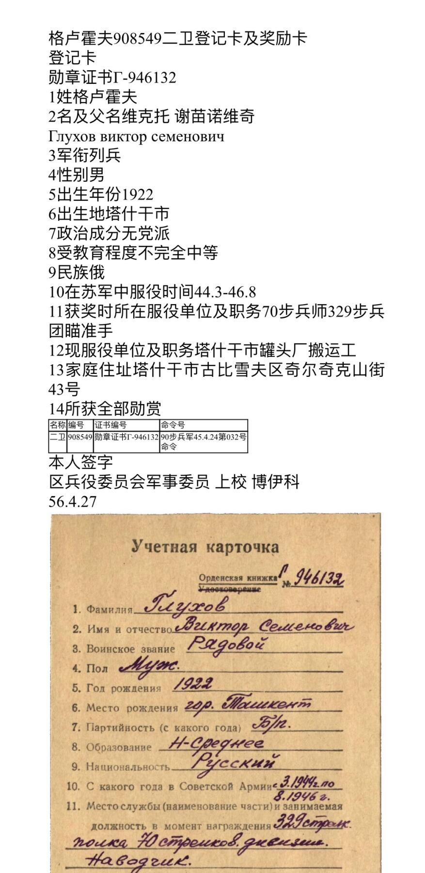 大猫徽章拍卖 第281期 苏联43二卫1⃣️ 档案齐全 