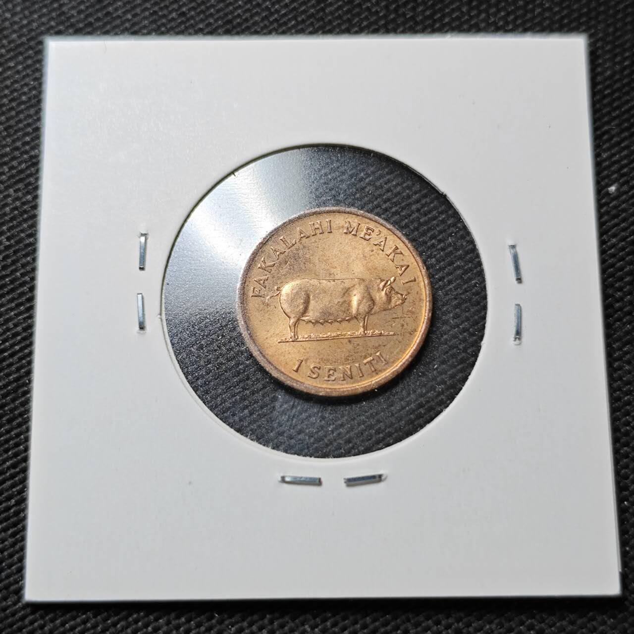 KK钱币收藏小铺  第358场  2月预留时间 周末发货  汤加1分纪念币