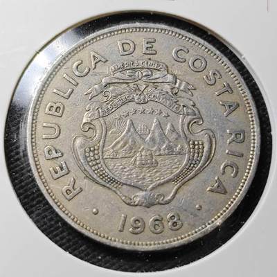 KK钱币收藏小铺  第358场  2月预留时间 周末发货 -  1968哥斯达黎加2科朗镍币