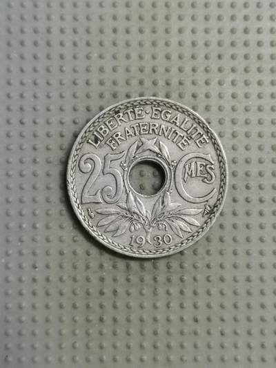2025年第106场各国散币拍卖（总第106场）26号发一次货 - 法国1930年25生丁