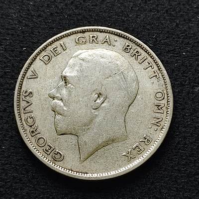 【全场包邮】纯粹捡漏拍471场（免费代拍第8场） - 英国1911年乔治五世半克朗银币