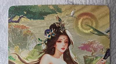 花开卡拍第44期（10月26号周日截拍，品控勿拍!!!拍品不寄存，运费5元，自制卡难免瑕疵，可能存在轻微撞角爆边等出厂瑕疵，品控介意勿拍！） - 五月卡牌 粗闪工艺 五林 点苍派 艺术版 一张