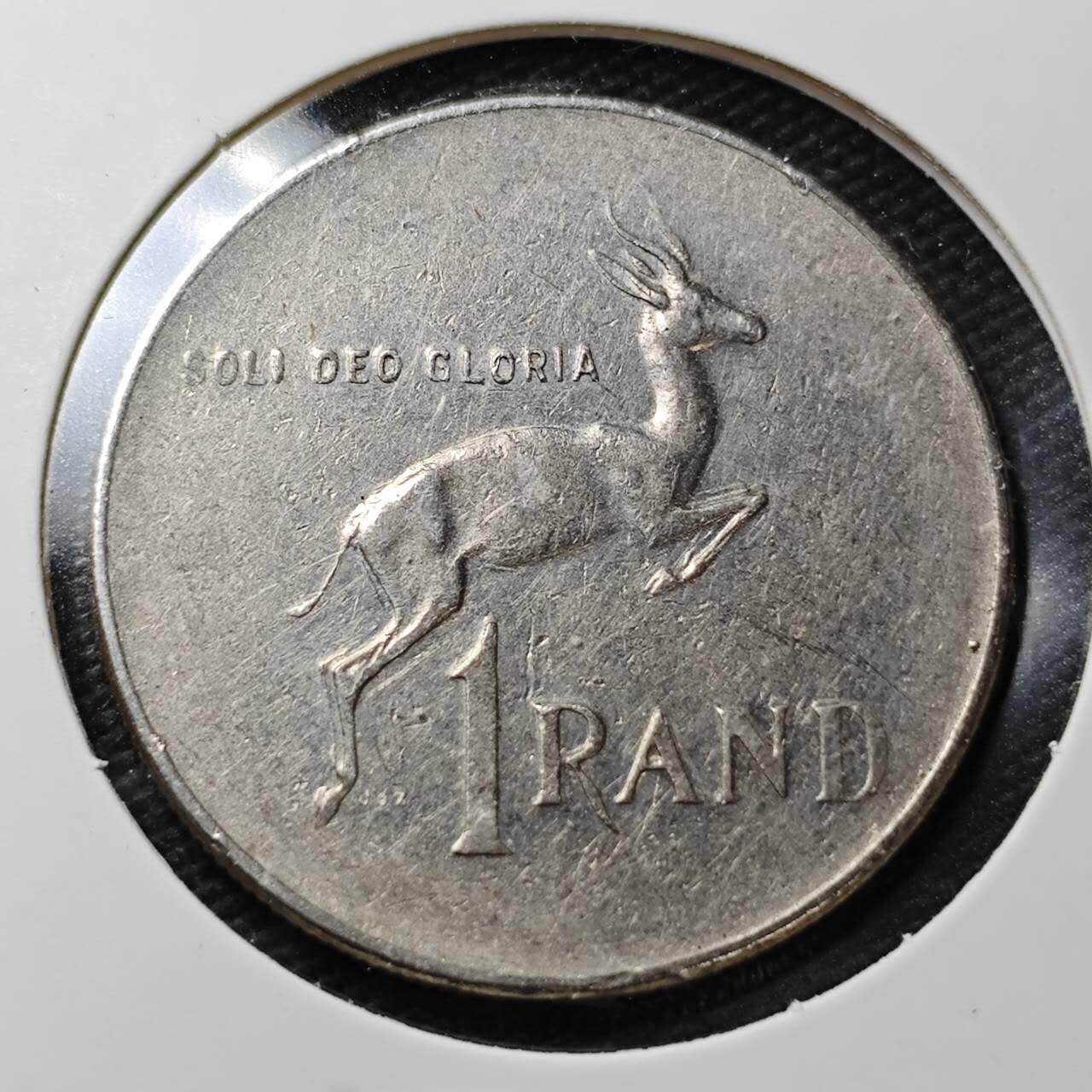 KK钱币收藏小铺  第358场  2月预留时间 周末发货  1979南非1兰特