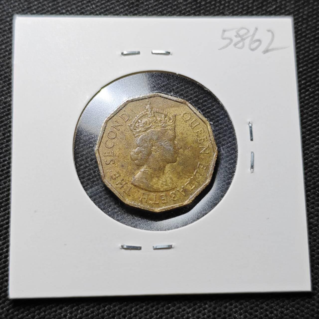 KK钱币收藏小铺  第358场  2月预留时间 周末发货  1968英属塞舌尔10分铜币