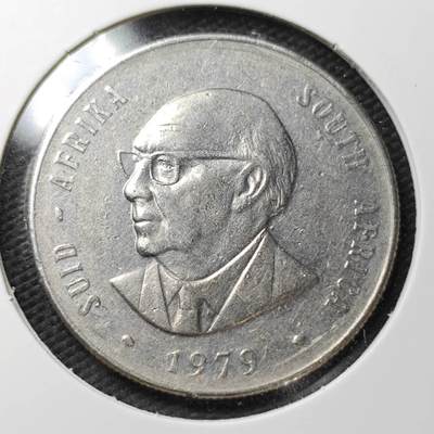 KK钱币收藏小铺  第358场  2月预留时间 周末发货 -  1979南非1兰特