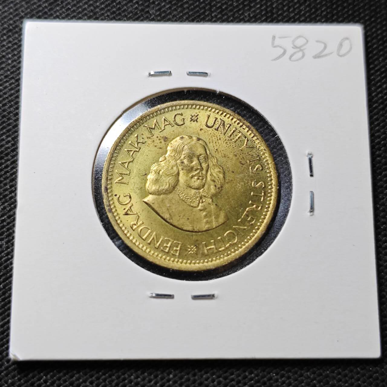 KK钱币收藏小铺  第358场  2月预留时间 周末发货  1962南非1/2便士铜币 好品