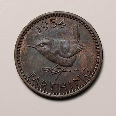布加迪🐬～世界钱币(上海)🌾第 254 期 /  各国套币和散币 - 英国🇬🇧 1954年 1法新