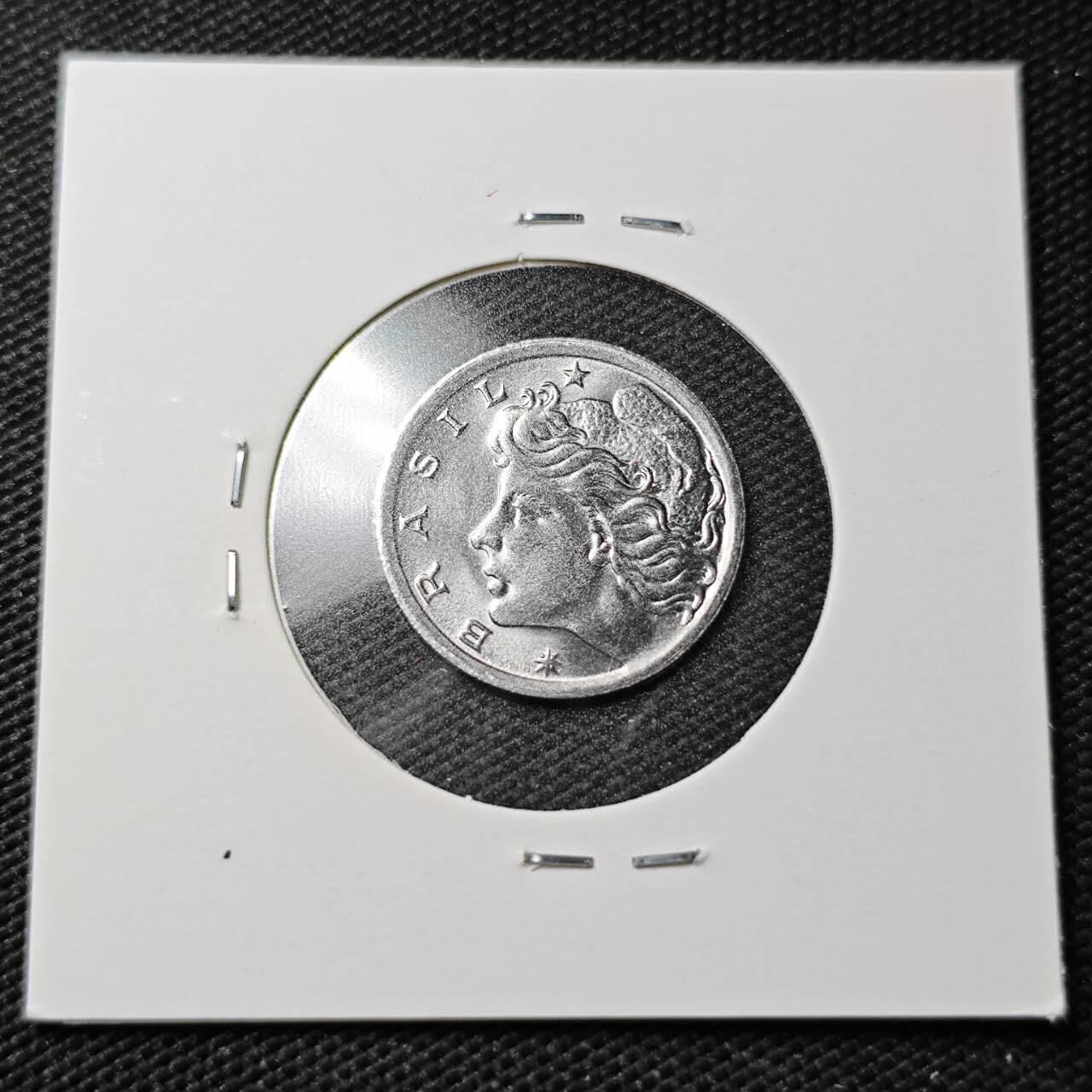 KK钱币收藏小铺  第358场  2月预留时间 周末发货  1975巴西2分纪念币 农粮纪念币