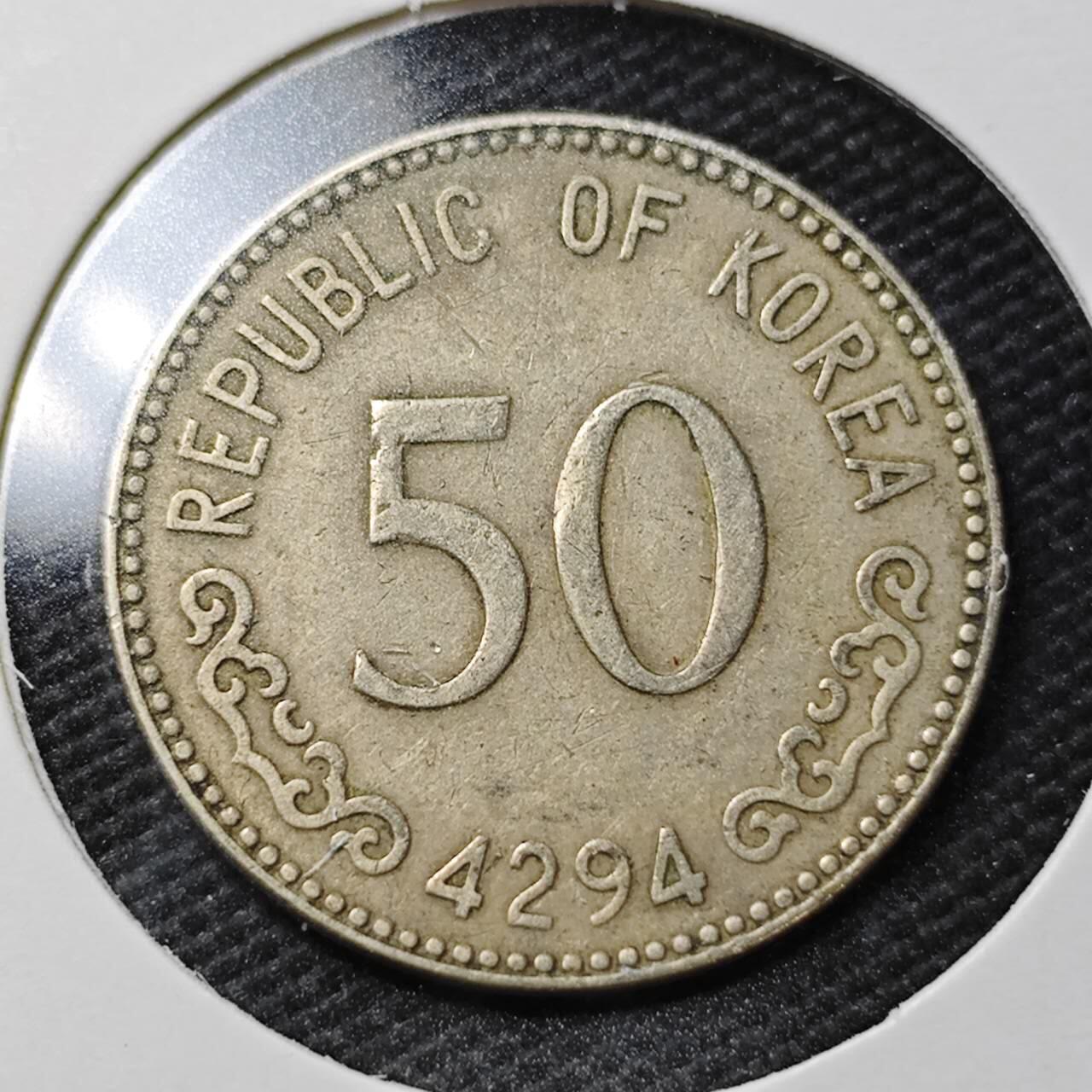 KK钱币收藏小铺  第358场  2月预留时间 周末发货  4294韩国50韩元老版龟船