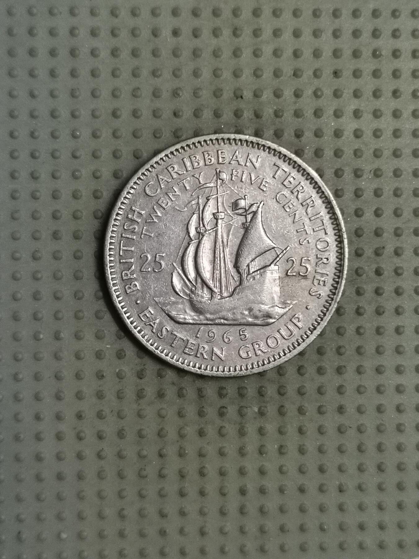 2025年第107场各国散币拍卖（总第107场） 英属东加勒比1965年25分