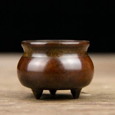 听雨轩（七） - 纯铜小号三足炉 5.5*3.5*4  100k