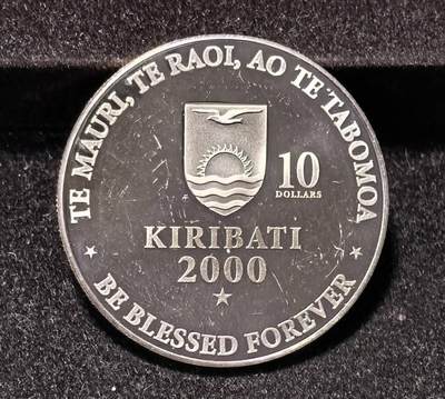 北京马甸外国币专卖第145期，外国币专场，陆续上拍，欢迎关注 基里巴斯2000年千禧年地球主题