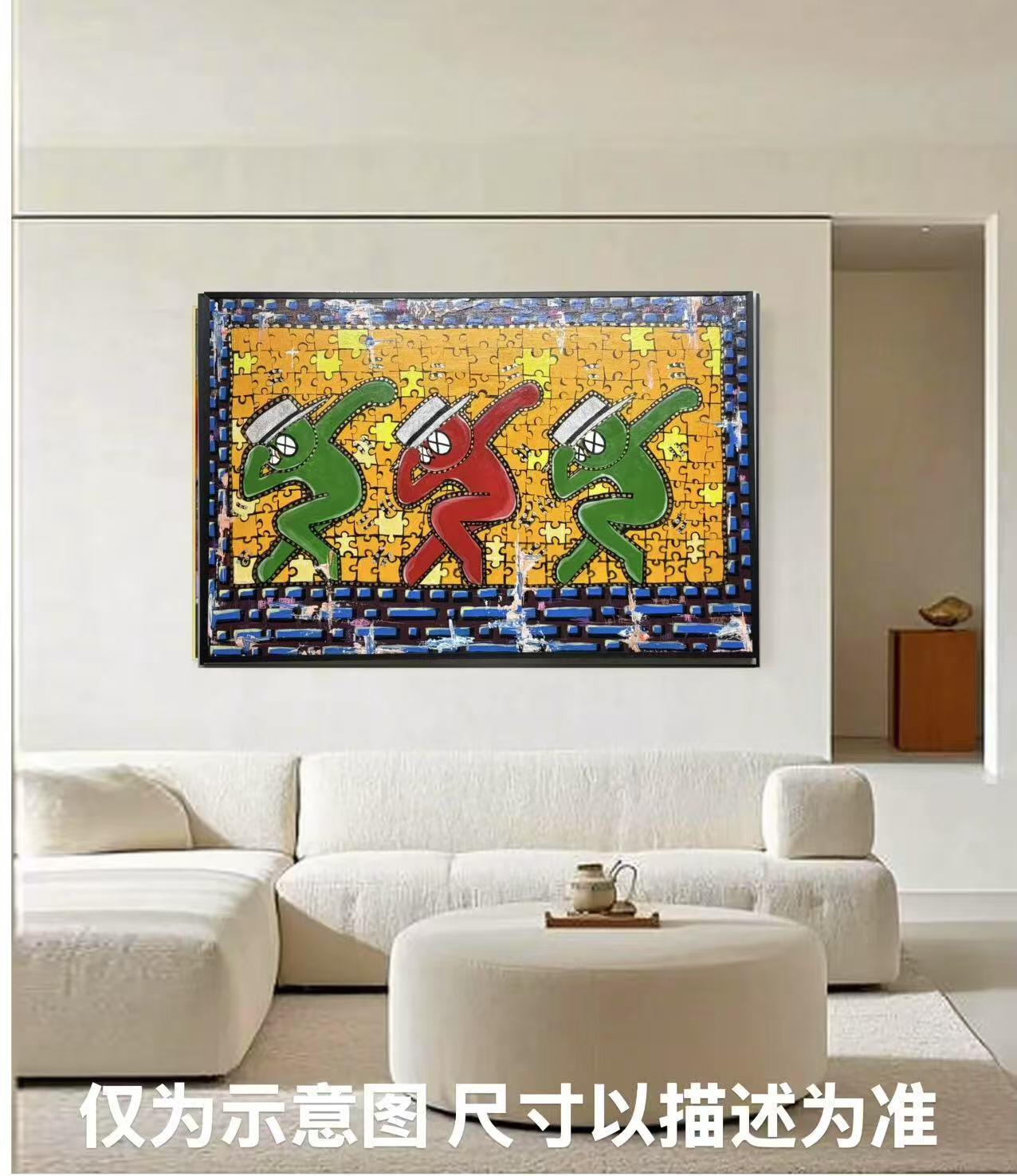零元拍：歪歪亲笔签名原作品:《碎片里的灵魂跃动》（不是复制画哦）