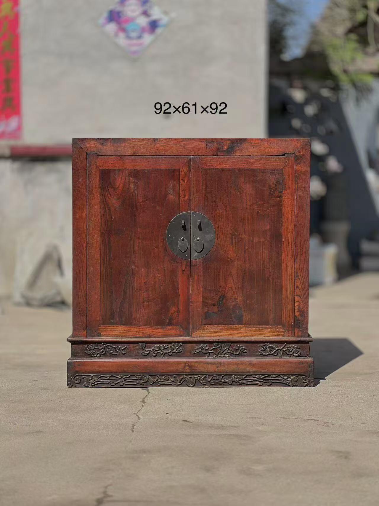 书箱 | 座柜  品一流，浮雕尺寸93/59/93