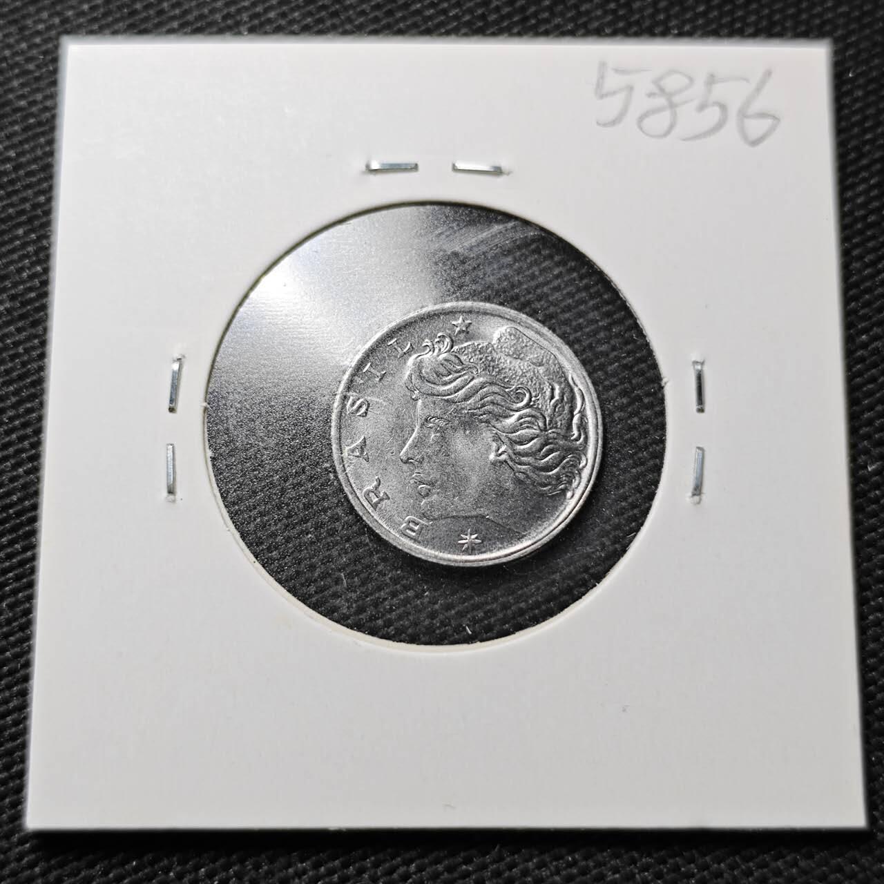 KK钱币收藏小铺  第358场  2月预留时间 周末发货  1975巴西1分纪念币 好品