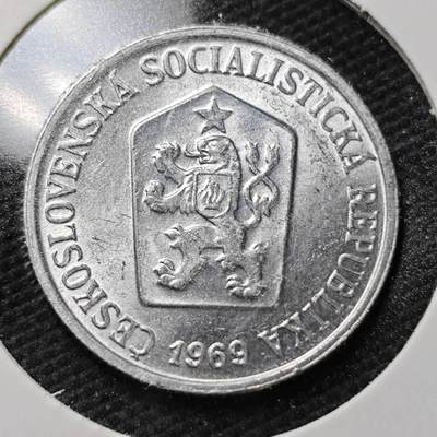 KK钱币收藏小铺  第358场  2月预留时间 周末发货 -  1969捷克斯洛伐克10赫勒