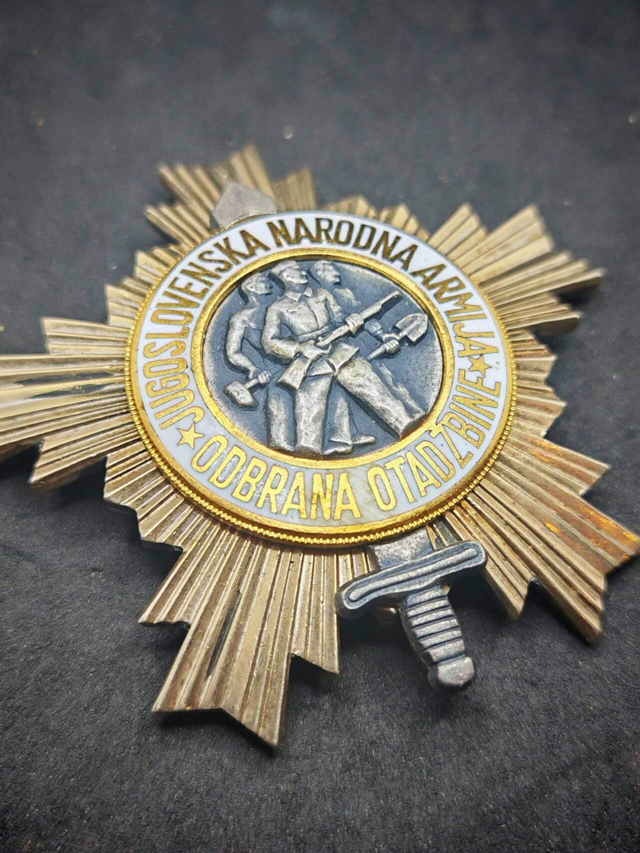凯旋世界勋赏（第19期）（欢迎送拍）（对拍品有疑问请询问客服，不接受到手刀，出价默认拍品品相。请认真阅读拍卖规则！出价默认已认可！）（收到货请录制开箱视频，无视频概不处理问题。） 南斯拉夫三级人民军勋章