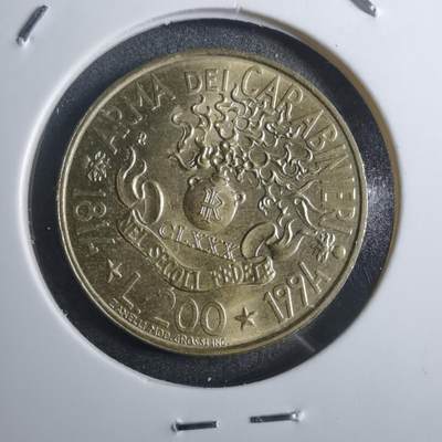 沼泽如烟--第884场 - 意大利1994年200里拉纪念币