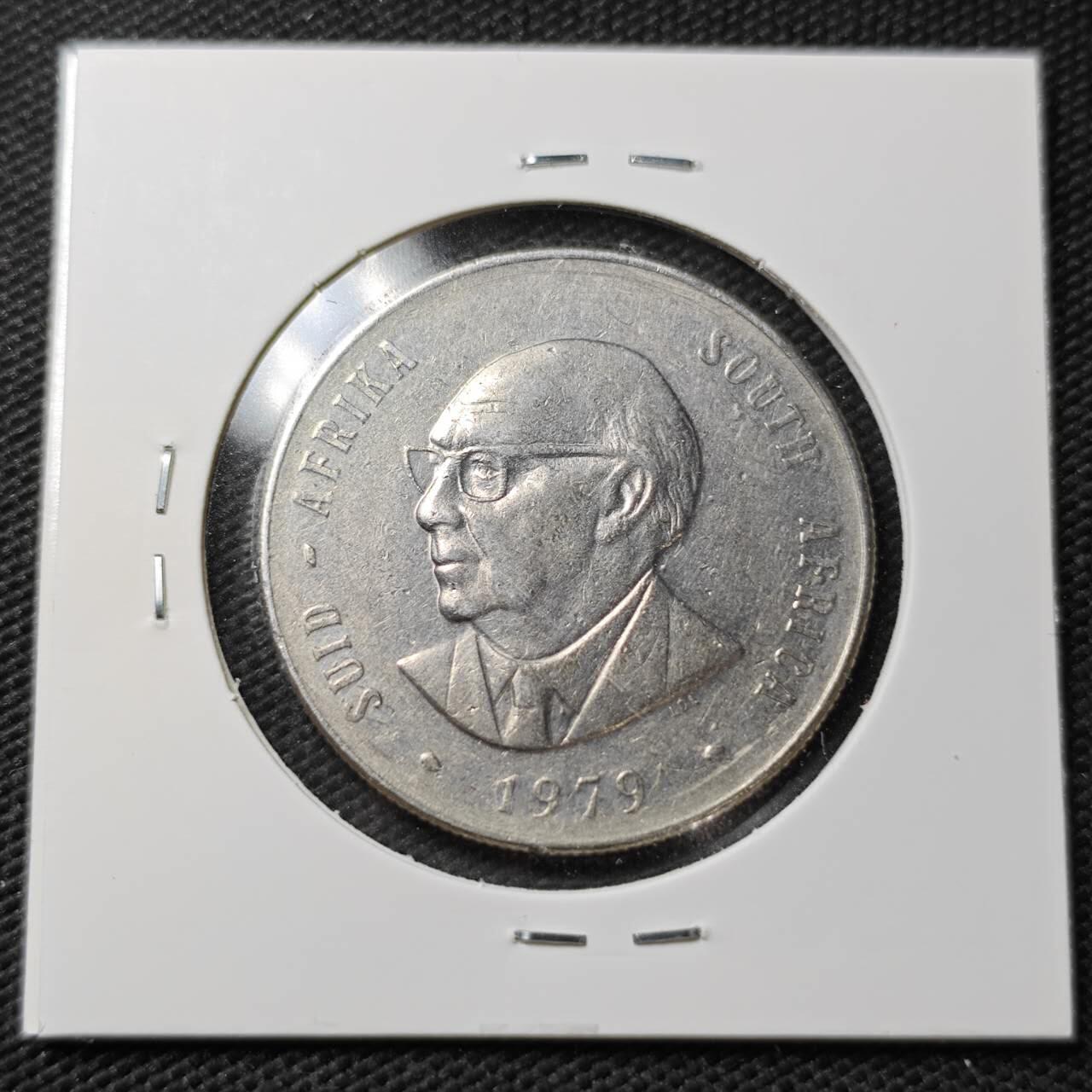 KK钱币收藏小铺  第358场  2月预留时间 周末发货  1979南非1兰特