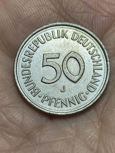2025年第一百一十六场(总第一百四十二场）外国好品散币(免佣金) - 德国🇩🇪1990年50芬尼(J标汉堡造)