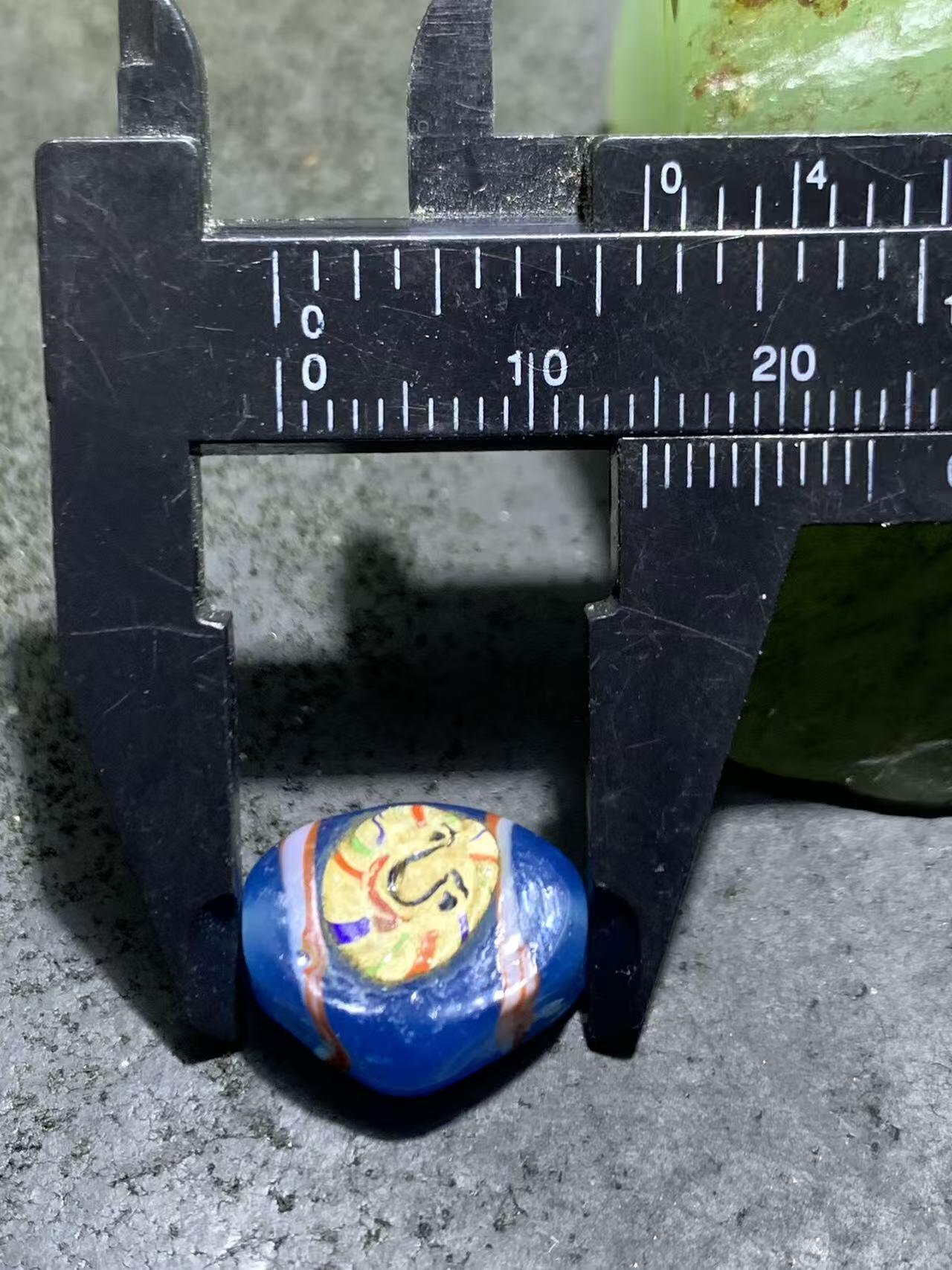 西亚古法手做恶魔之眼，人面琉璃珠一颗