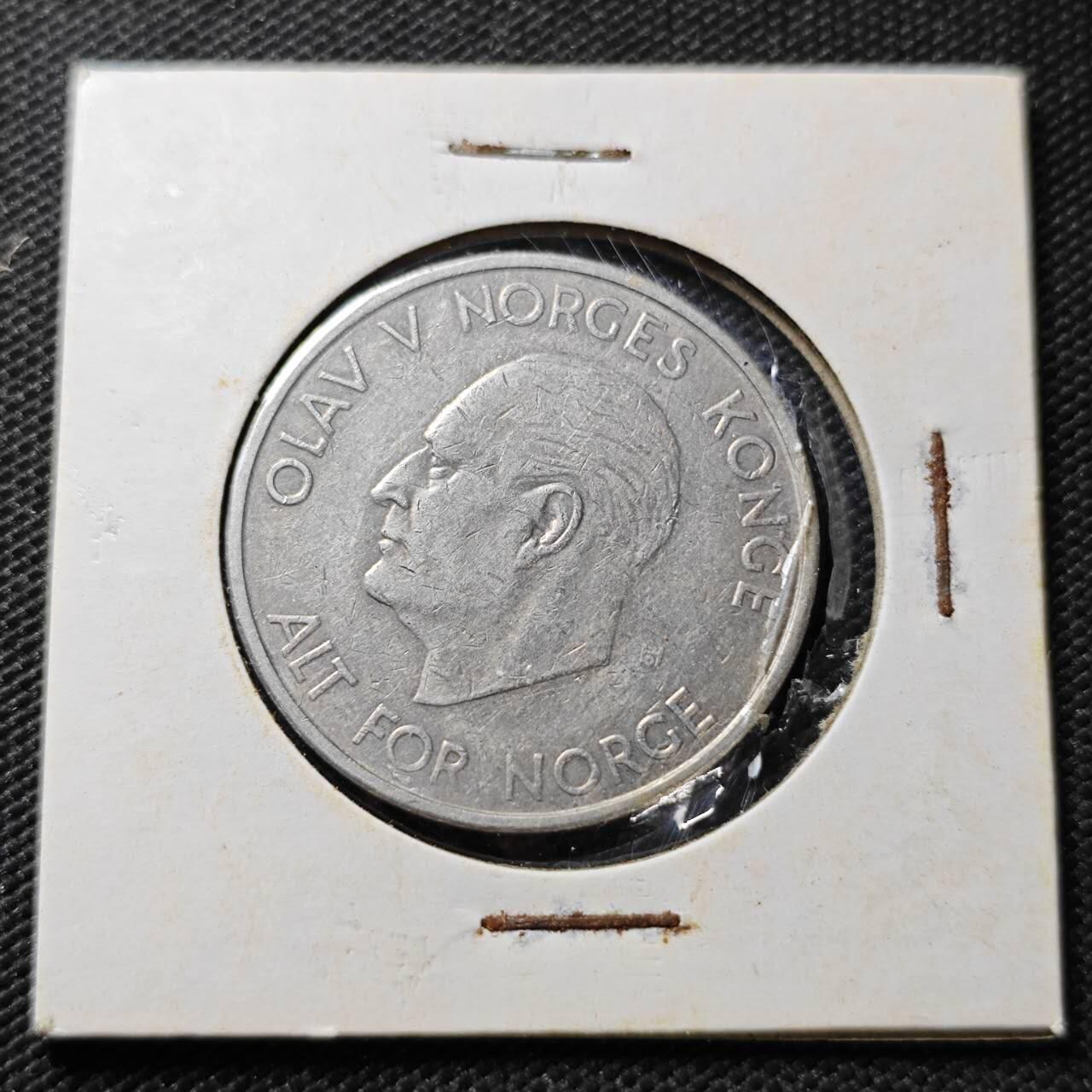 KK钱币收藏小铺  第358场  2月预留时间 周末发货  挪威5克朗