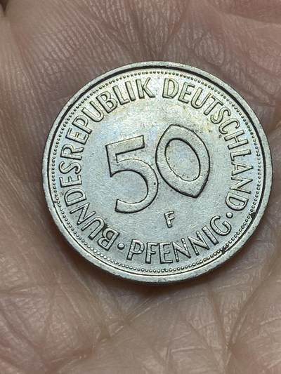 2025年第一百一十六场(总第一百四十二场）外国好品散币(免佣金) - 德国🇩🇪1983年50芬尼(F标斯图加特造)