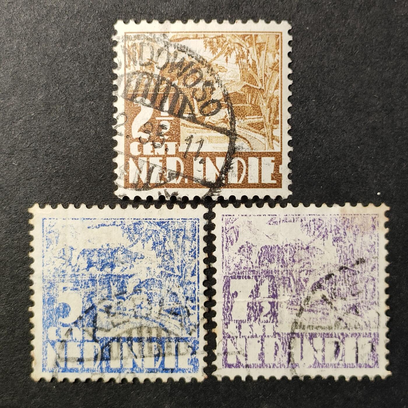 嘉禾收藏    【第362期】            无佣金、可寄存、满30元包邮 荷属印尼邮票，1934年水稻种植·在稻田里用牛拉犁的印度尼西亚人邮票