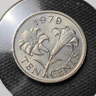 KK钱币收藏小铺  第358场  2月预留时间 周末发货 -  1979百慕大10分