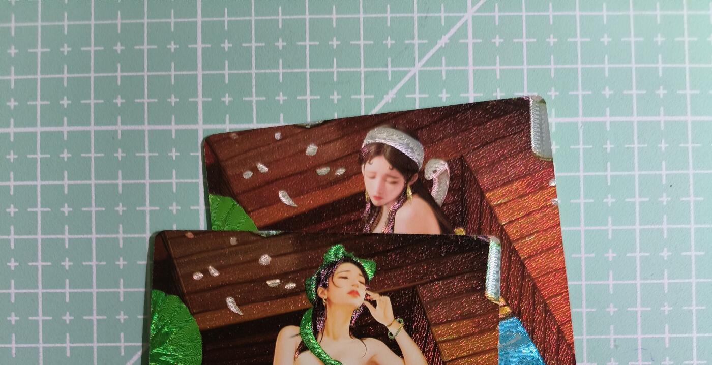 C先生卡牌 第15期 元集纪·刷子签·罐儿签·毒瘤签(持续收拍品中...) 【粗闪】奇点卡牌《蛇年贺岁》青白蛇(清凉) 2张