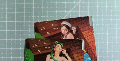 C先生卡牌 第15期 元集纪·刷子签·罐儿签·毒瘤签(持续收拍品中...) - 【粗闪】奇点卡牌《蛇年贺岁》青白蛇(清凉) 2张