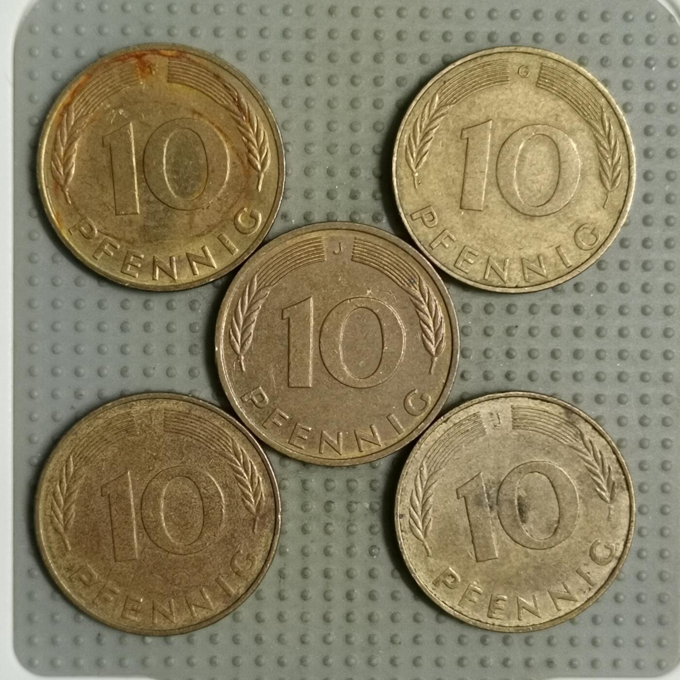 2025年第107场各国散币拍卖（总第107场） 德国10芬尼5枚