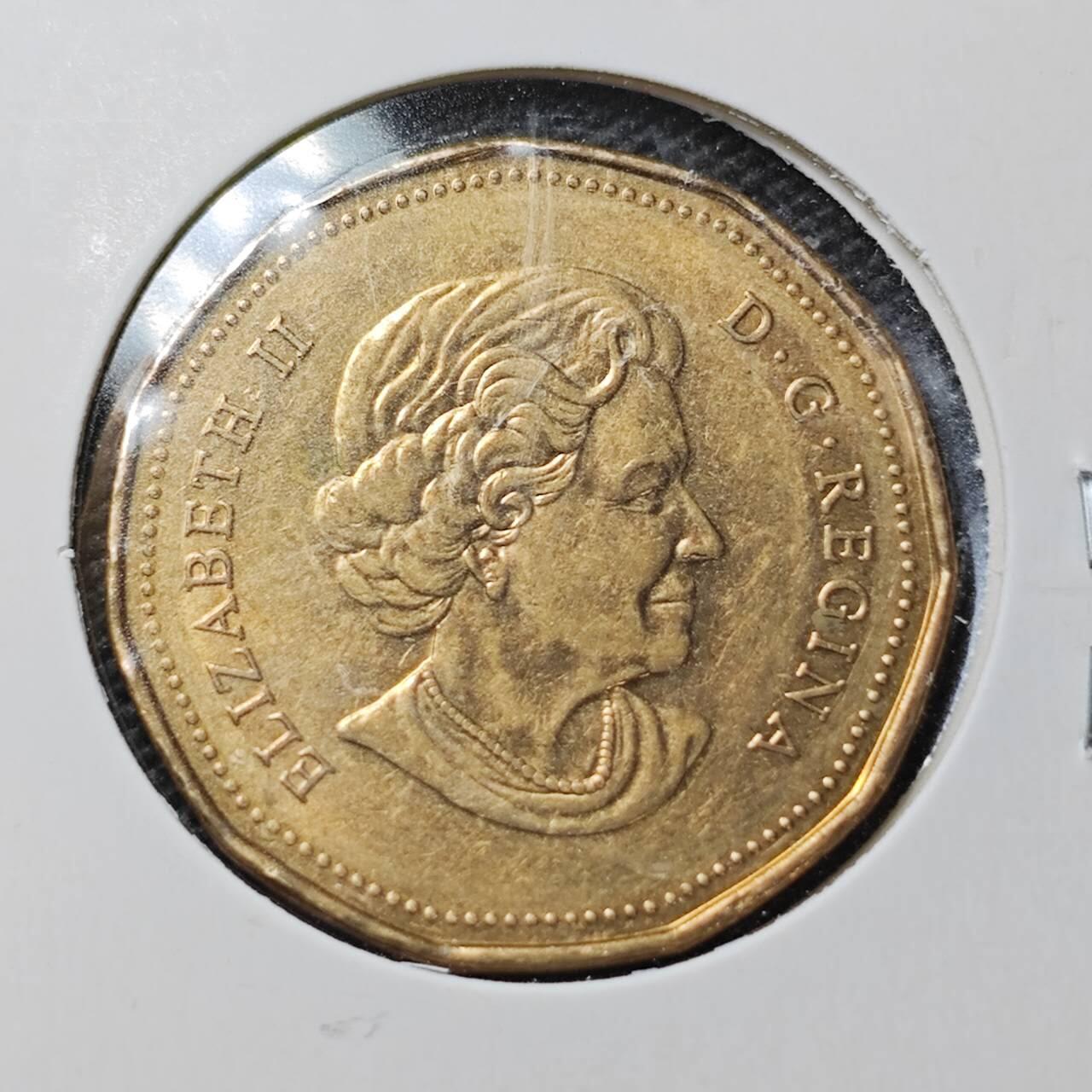 KK钱币收藏小铺  第358场  2月预留时间 周末发货  2004加拿大1元奥运纪念币