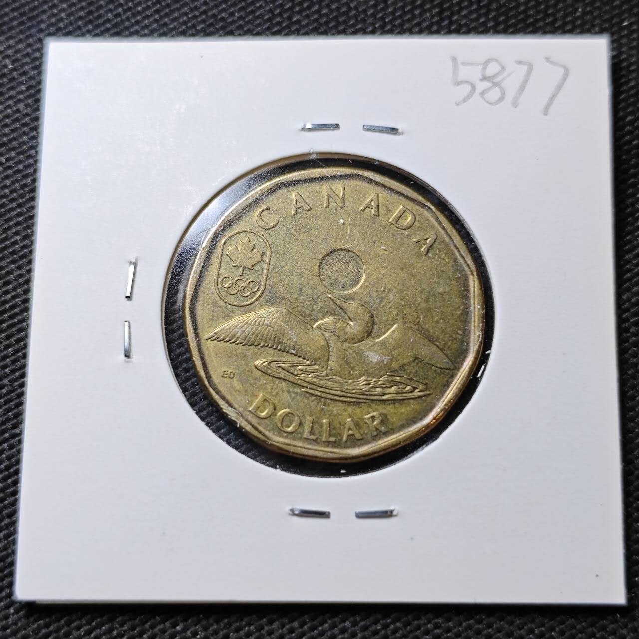 KK钱币收藏小铺  第358场  2月预留时间 周末发货 2014 加拿大1元 奥运纪念币