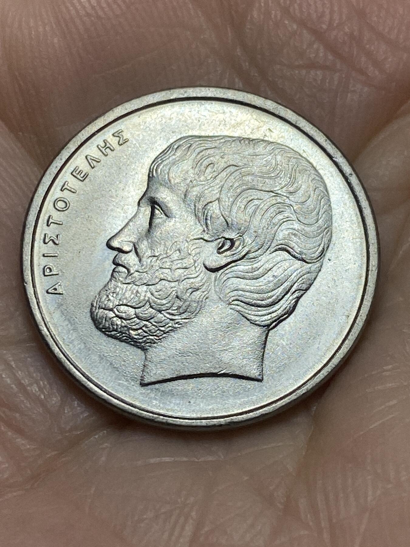 2025年第一百一十六场(总第一百四十二场）外国好品散币(免佣金) 好品–希腊🇬🇷1986年5德拉克马(第三共和国第一套第二版，面值末尾字母为S)