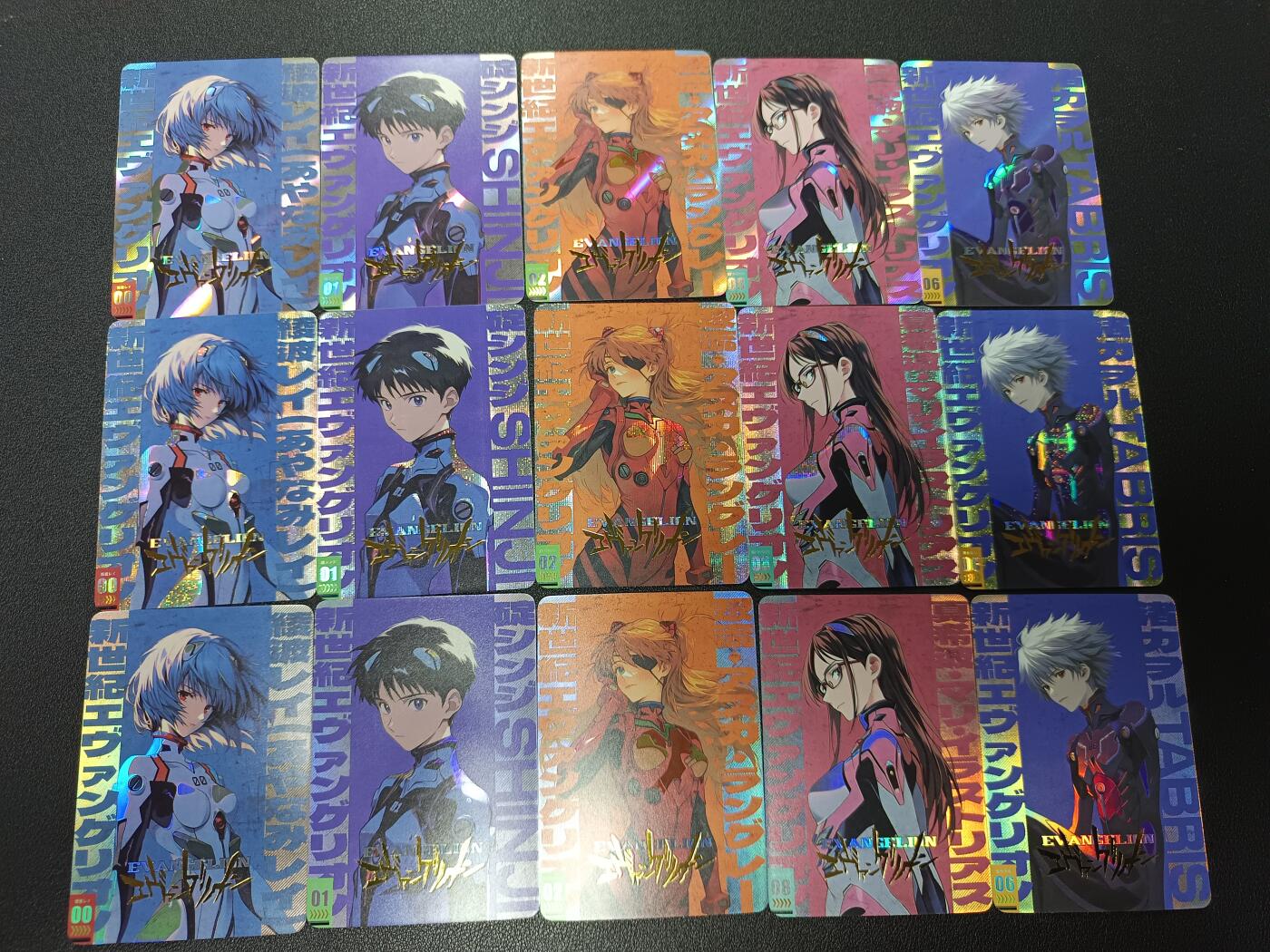 天玑星卡拍第133期《10.30周四截拍》持续收拍收评中 满赠卡需备注 骁骑营卡牌 新世纪福音战士 三工艺 15张 自制卡