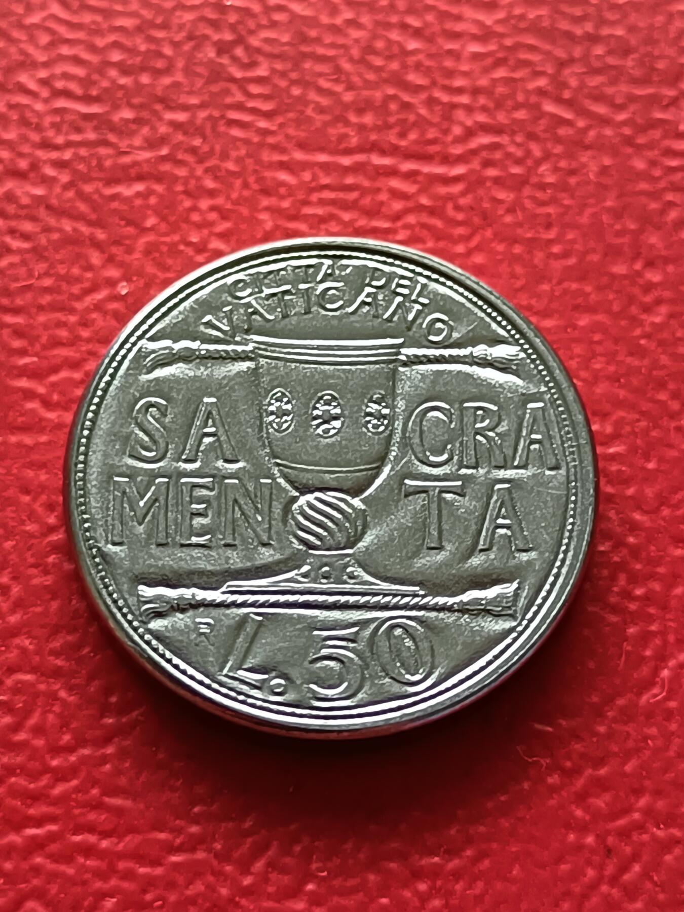 【云涧收藏】第七十四场 梵蒂冈1993年50里拉，UNC