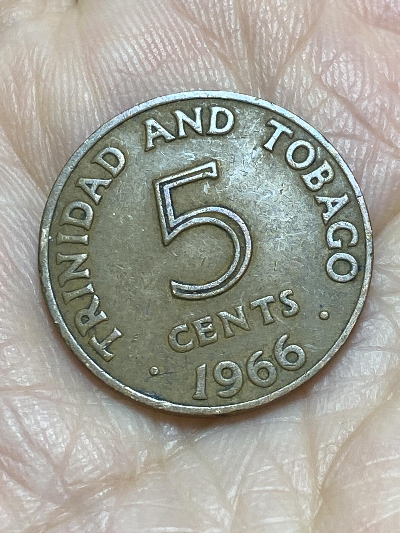 2025年第一百一十六场(总第一百四十二场）外国好品散币(免佣金) 特立尼达和多巴哥🇹🇹1966年5分(第一套)