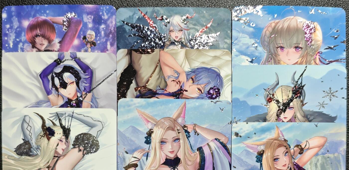 天玑星卡拍第132期《10.27周一截拍》持续收拍收评中 满赠卡需备注 动漫美女 钻闪 九张 自制卡