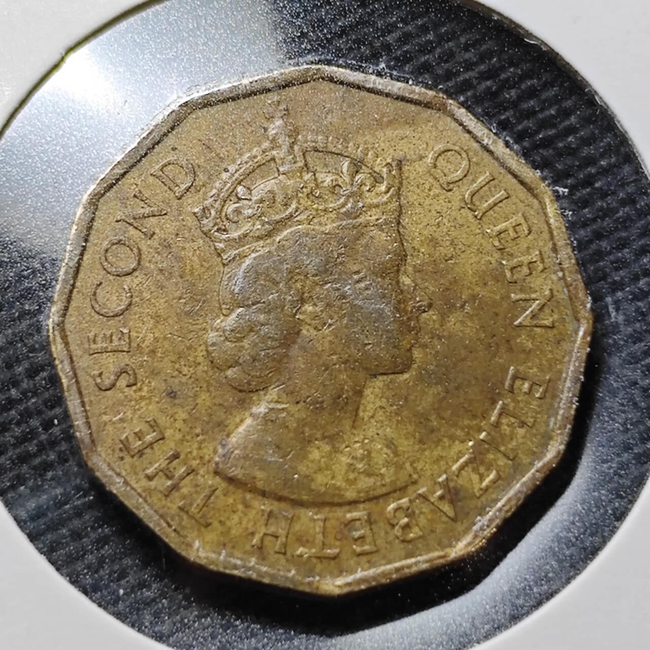 KK钱币收藏小铺  第358场  2月预留时间 周末发货  1968英属塞舌尔10分铜币