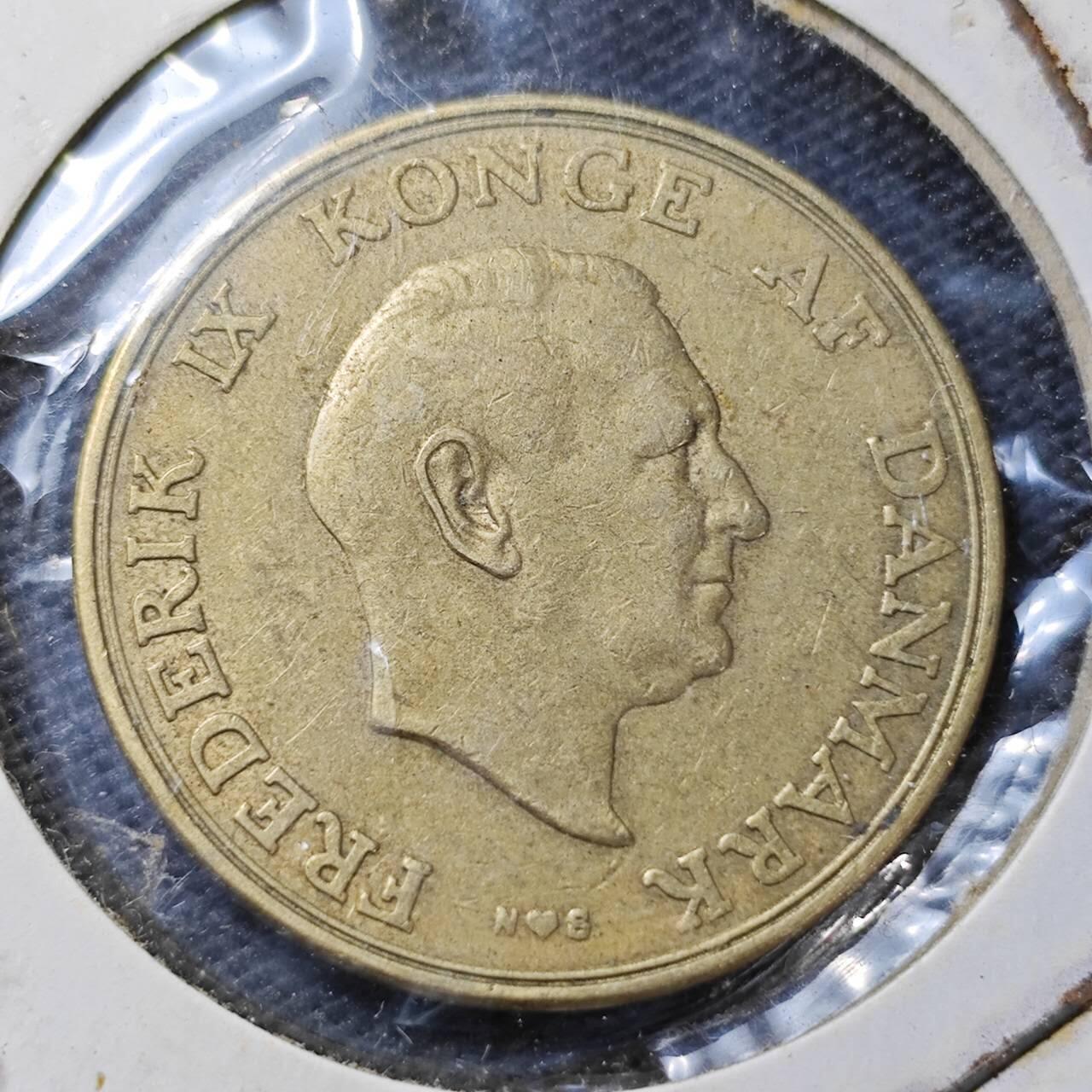 KK钱币收藏小铺  第358场  2月预留时间 周末发货  1954丹麦2克朗