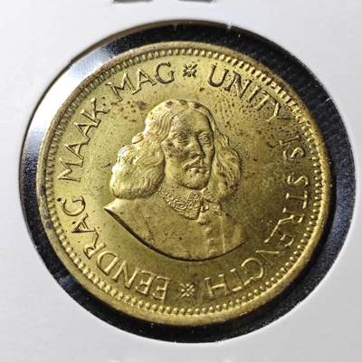 KK钱币收藏小铺  第358场  2月预留时间 周末发货 -  1962南非1/2便士铜币 好品