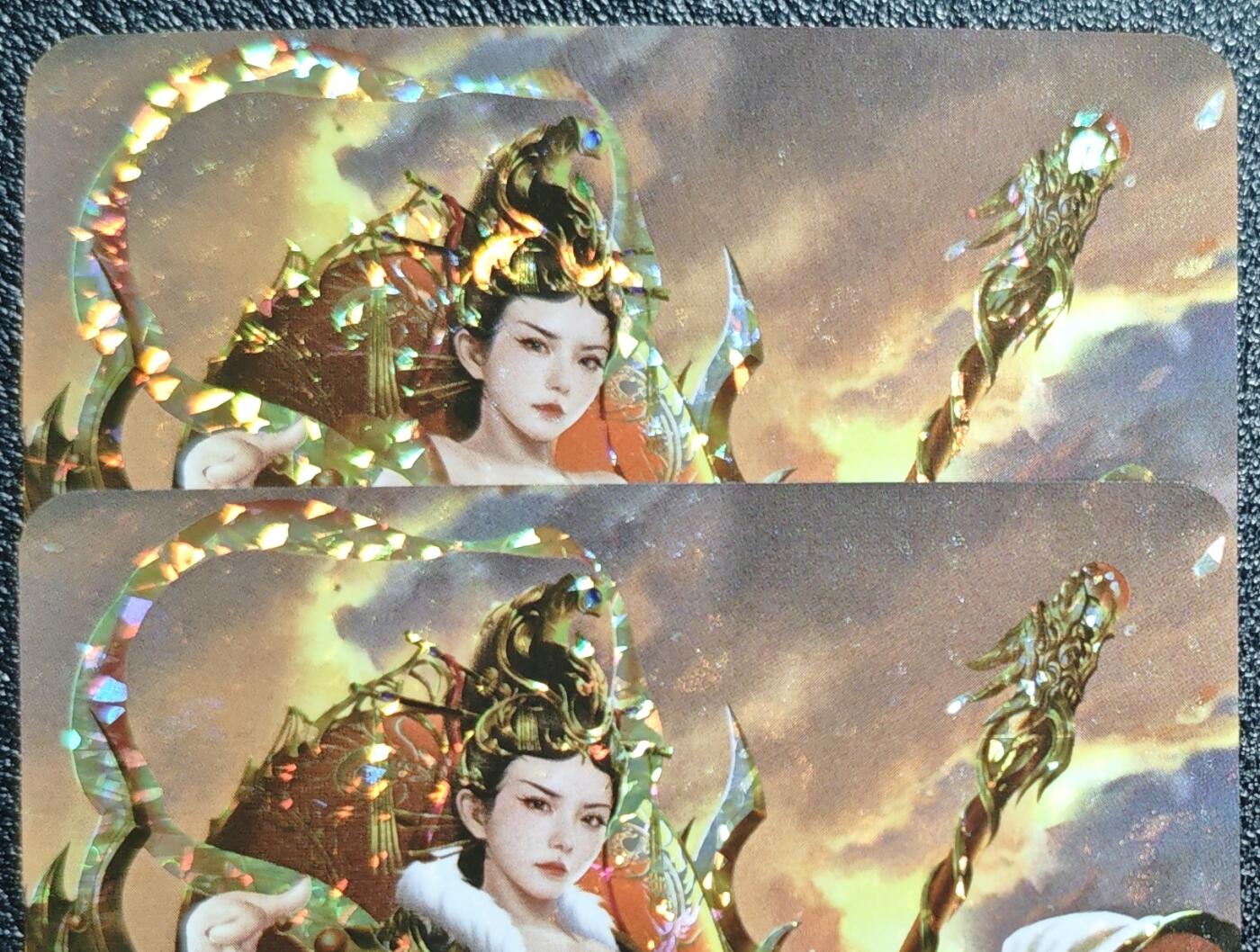 天玑星卡拍第132期《10.27周一截拍》持续收拍收评中 满赠卡需备注 【亲签卡】宁缺卡牌 神话传说 女仙篇 西王母 碎冰闪 两张
