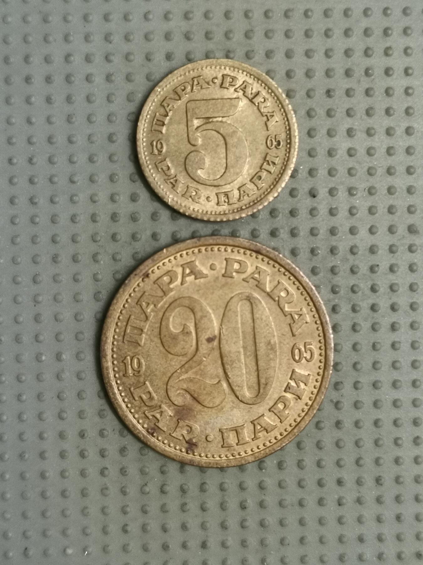 2025年第106场各国散币拍卖（总第106场）26号发一次货 南斯拉夫1965年2枚