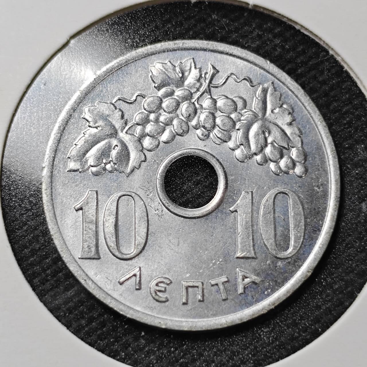 KK钱币收藏小铺  第358场  2月预留时间 周末发货  1954希腊10雷普塔好品