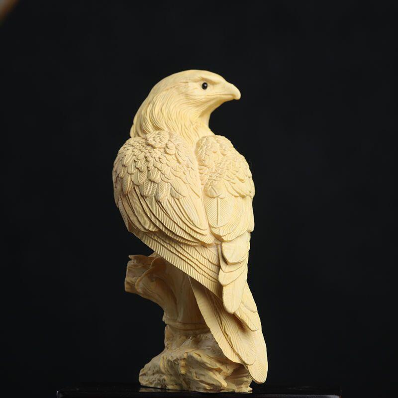 听雨轩（7） 黄杨木雕 大展宏图 8cm