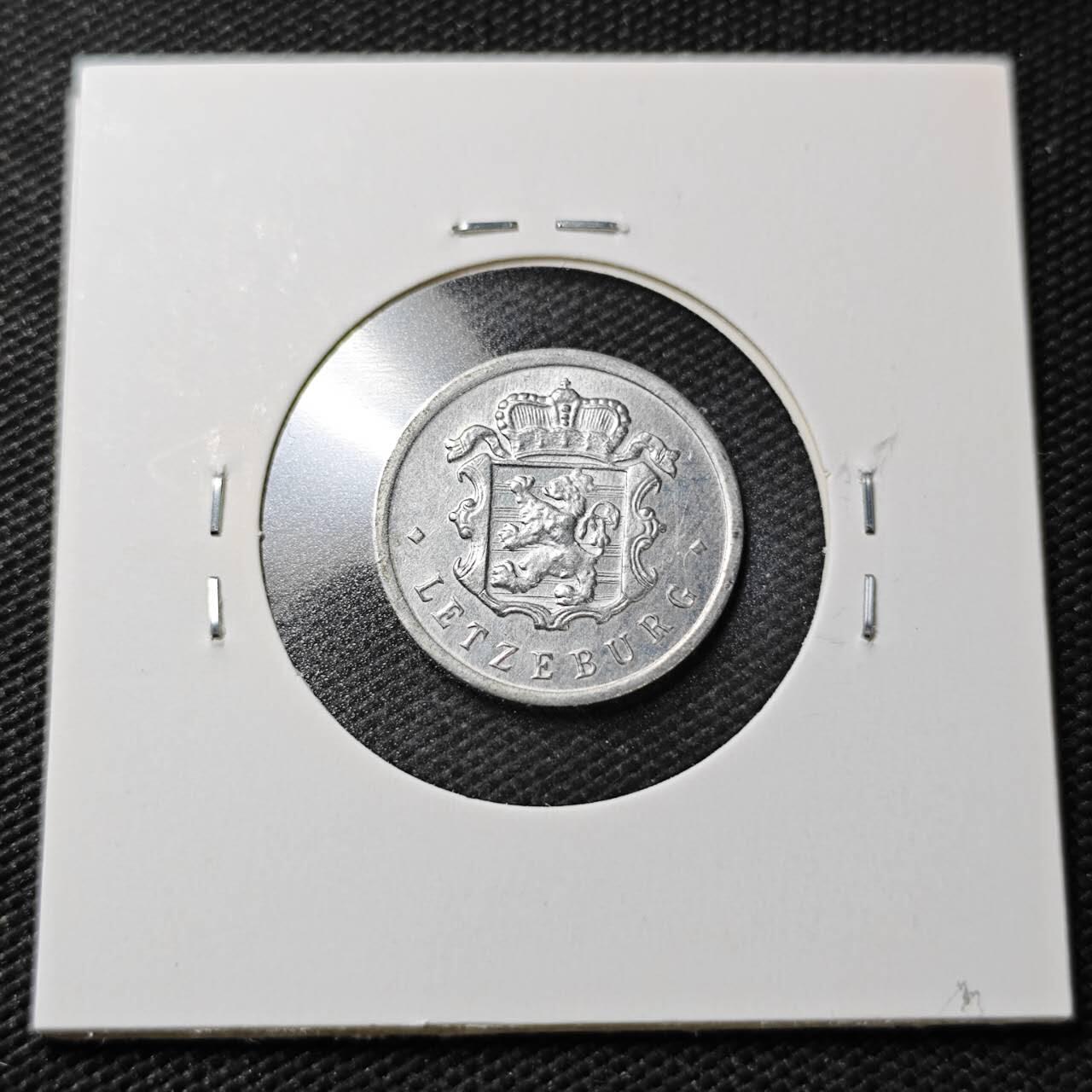 KK钱币收藏小铺  第358场  2月预留时间 周末发货  1970卢森堡25分