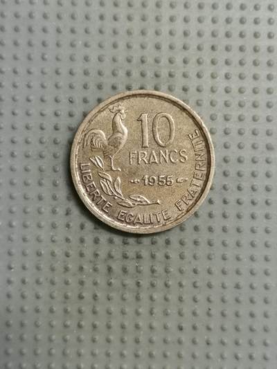 2025年第106场各国散币拍卖（总第106场）26号发一次货 - 法国1955年10法郎